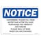 Signmission OSHA Notice, 3.5" Height, Customers Please Fill Your Water Tank After Sign, 5" X 3.5", Landscape OS-NS-D-35-L-10885 - alternate 1